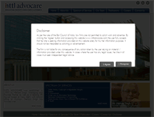 Tablet Screenshot of inttladvocare.com